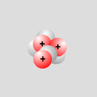 noyau seul de l'atome de lithium - Li