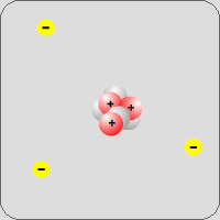 noyau seul de l'atome de lithium - Li